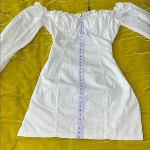 PLT White Bodycon Dress
